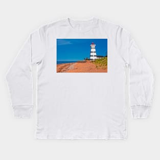 West Point Lighthouse Kids Long Sleeve T-Shirt